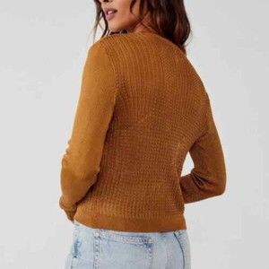 FREE PEOPLE CREW NECK PULLOVER SWEATER
